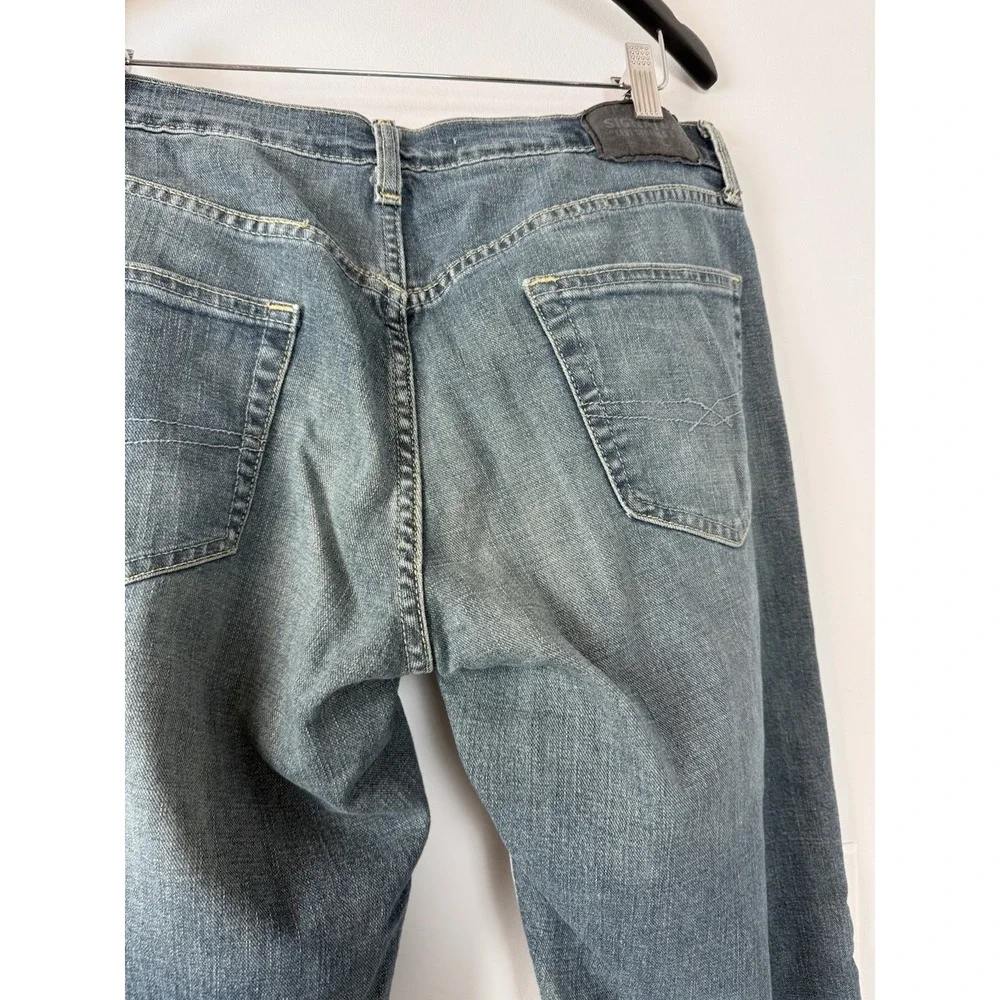 Mens Signature By Levi Strauss & Co. Blue Denim Jeans S61 Relaxed Fit Size 34x32